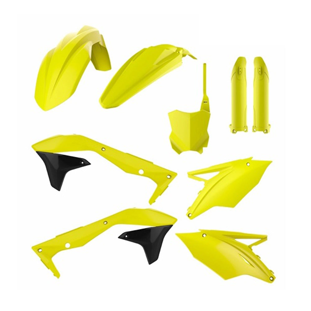 Polisport Plastics Box Kit For Kawasaki KX 450F Flo Yellow 2016-2018